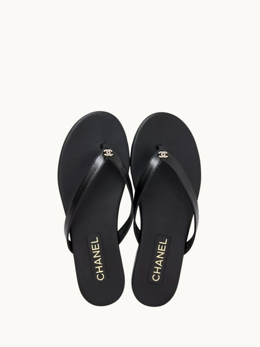 NEL BLACK FLIP FLOPS