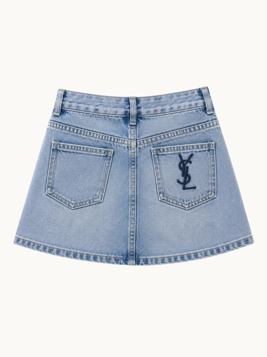 SIGNATURE DENIM SKIRT