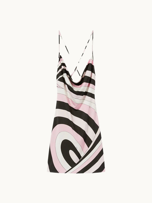 PUC AMILEE PINK BLACK DRESS