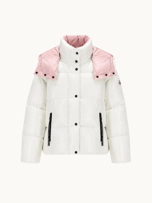 white pink coat