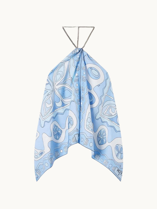PUC SAIMY SKY BLUE TOP