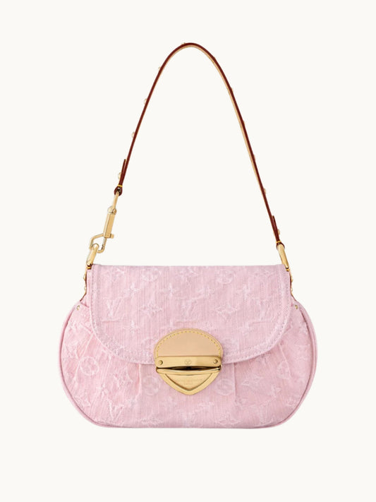 LIGHT PINK DENIM BAG