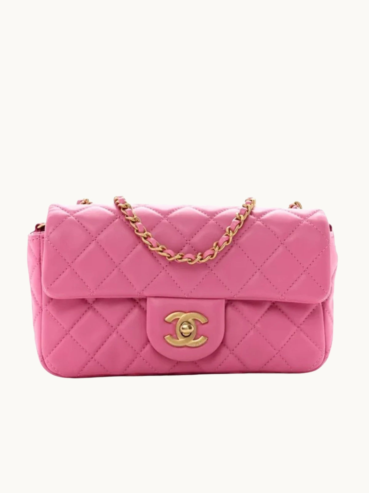 HOT PINK FLAP BAG