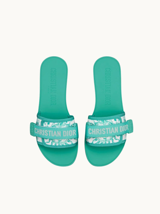 GIGI GREEN STRAP SANDALES