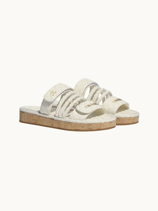 NEL WHITE BAE SANDALS