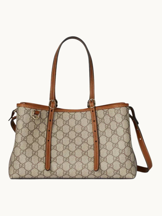 EMBLEM BROWN TOTE