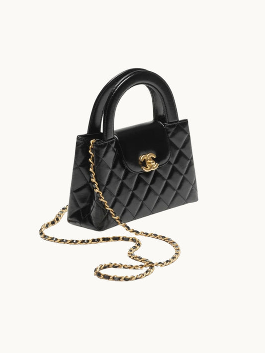 TOP HANDLE BLACK BAG